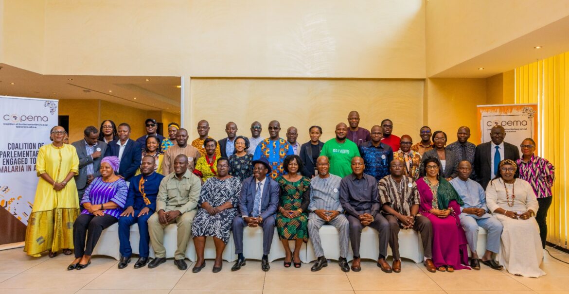 Participants pose for a family picture
