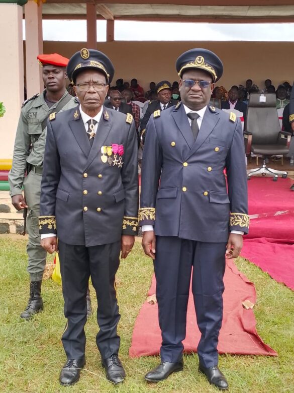 Gov. Lele L'Afrique and newly Commissioned SDO Bui, Saidou Mousa