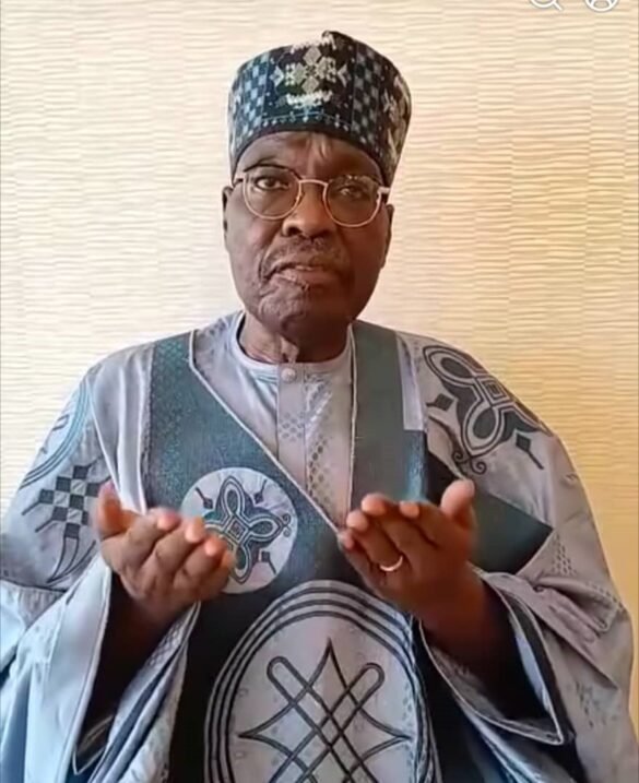 Issa tchiroma bakary speaking on sunday.