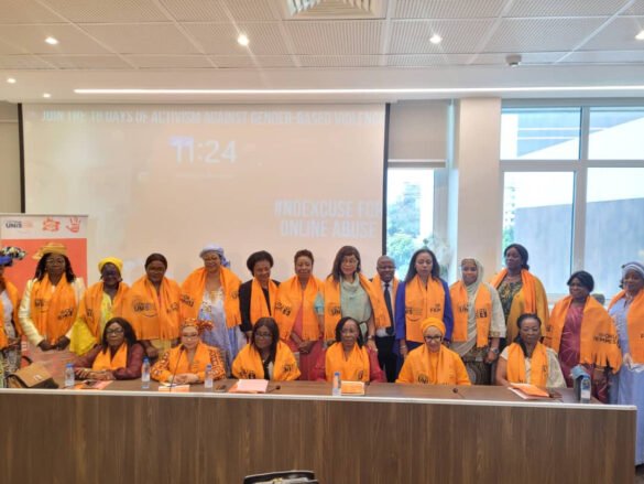 Female Mayors, UN Women Resident Representative and UN Women newly-appointed Godwill Ambassador after launching ceremony