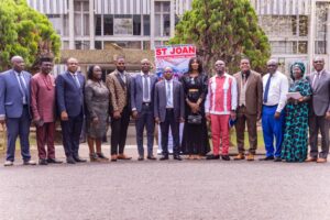 UB and St Joan officials in souvenir photo after signing ceremony 