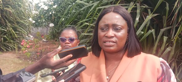SW NTDs Coordinator, Mukete Nasare, briefing the press