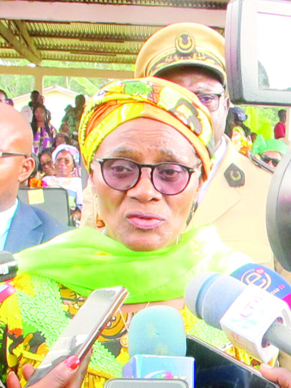 Minister of Women's Empowerment and the Family. Madam Marie-Therese Abena Ondoa