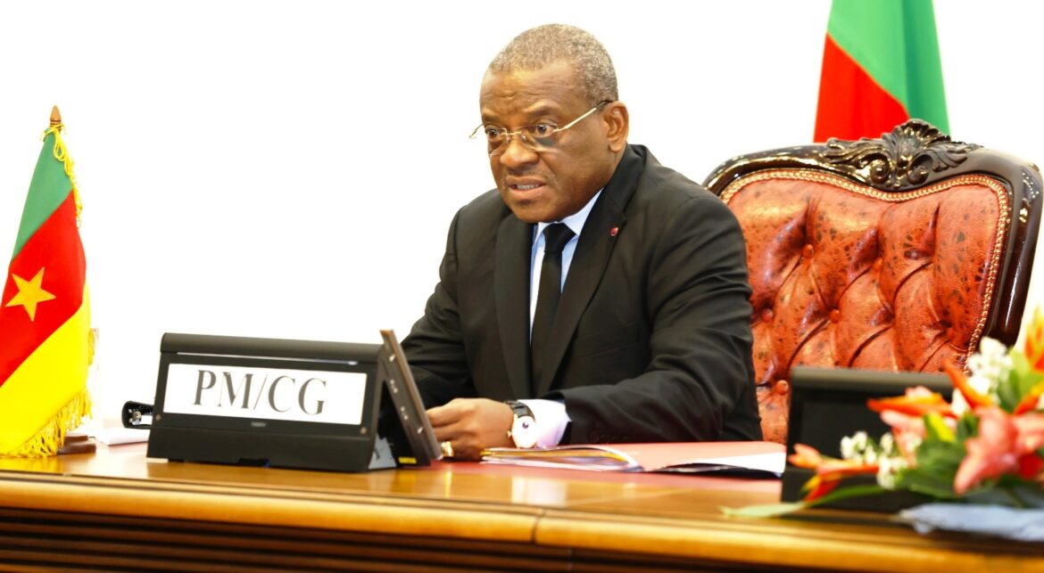 Chief Dr. Joseph Dion Ngute Chairing Cabinet Meeting
