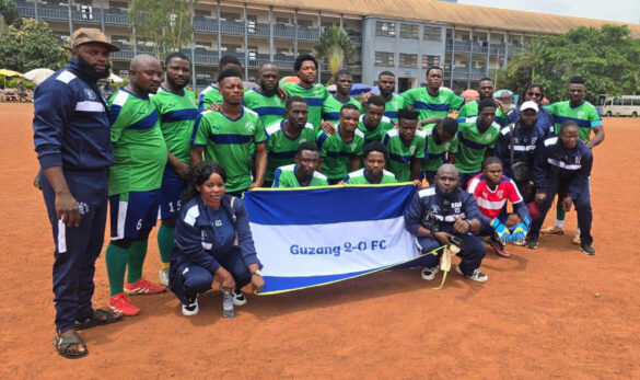 Guzang 2-0 Football Club at Yaounde Lycée Leclerc after anniversary commemorative football match.