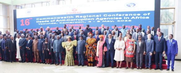 Family photo of participants at end of day one of the 16th commonwealth regional conference of heads of anti corruption agencies in africa